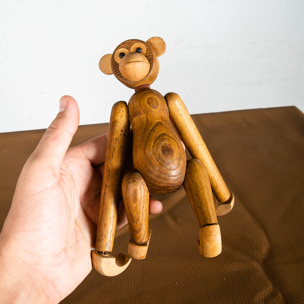 Mid Century Modern Monkey Kay Bojesen Monkey Teak Mcm Scandanavian Hanging Japan - Image 3