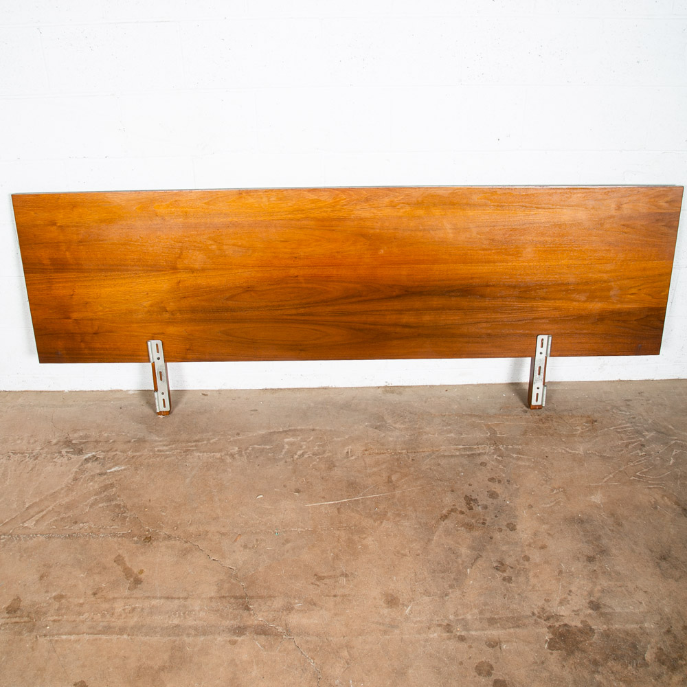 Mid Century Modern Headboard Bed Frame Full King Size Stanley Walnut Vintage 84" - Image 2