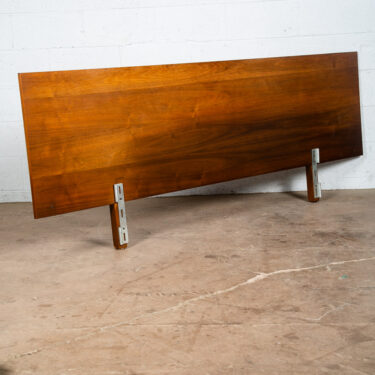 Mid Century Modern Headboard Bed Frame Full King Size Stanley Walnut Vintage 84"
