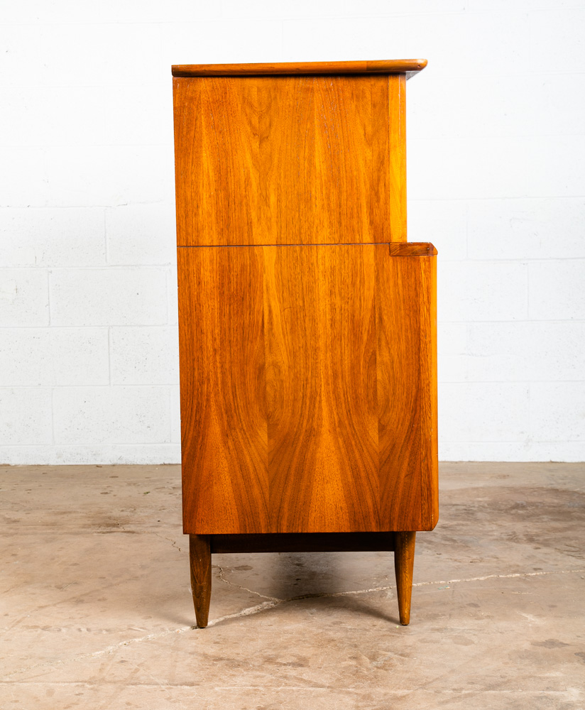 Mid Century Modern Dresser Highboy Kent Coffey Eloquence 5 Drawer Vintage Danish - Image 4