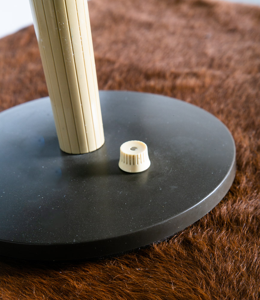 Mid Century Modern Desk Lamp Table Lightolier Gerald Thurston Yellow Brown White - Image 6