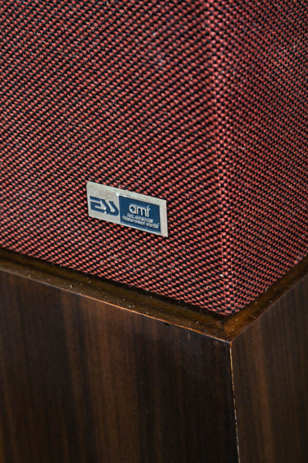 Mid Century Modern Speakers ESS AMT 1B Walnut Vintage Speaker Floor 2 Way Pair - Image 6