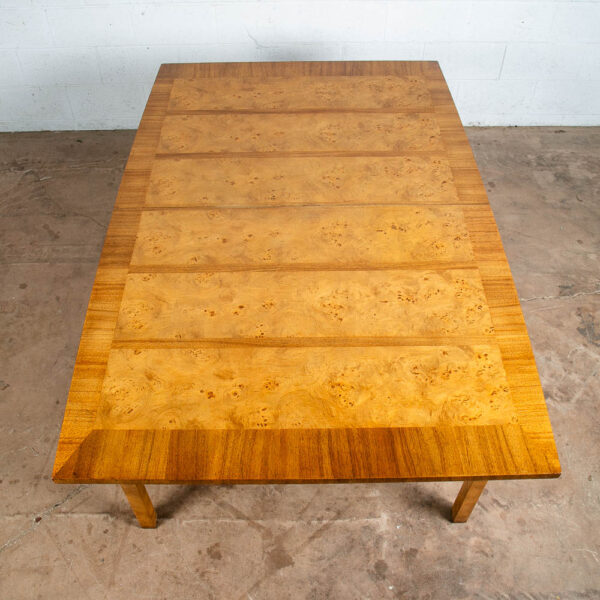 Mid Century Modern Dining Table Olive Burl Ash Martinsville Extension 2 Leaf Mcm - Image 3