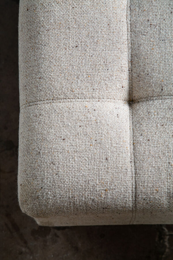 Mid Century Danish Modern Daybed Wool Tufted Dux Oak Wood White Denmark Sweden - Image 8