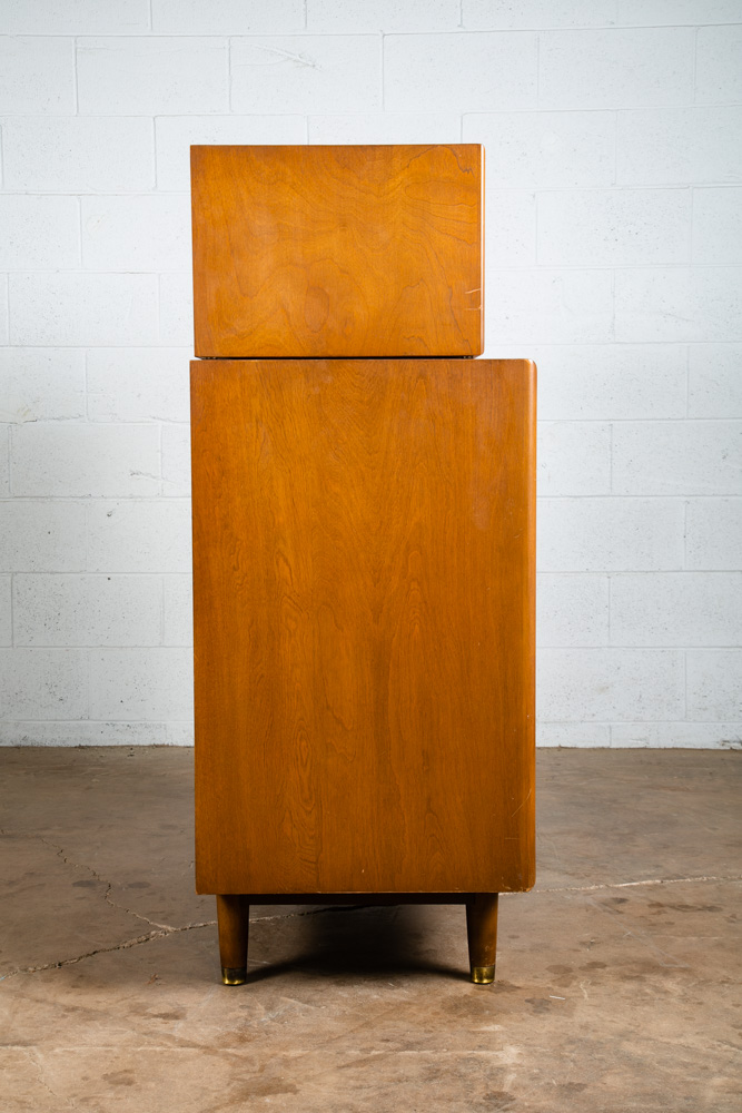 Mid Century Modern Dresser Highboy 6 Drawers Furniture Guild Tall Chest Dark Mcm - Image 4
