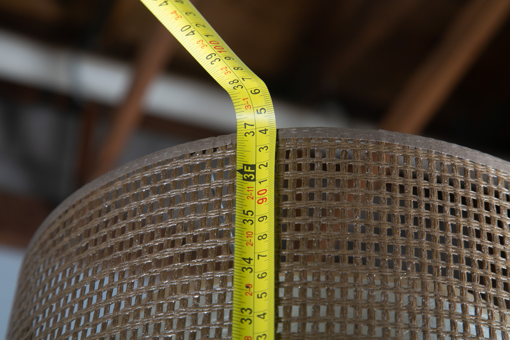 Mid Century Modern Table Lamp Solid Teak Wood Round Sculptural Tested Studio Mcm - Image 10