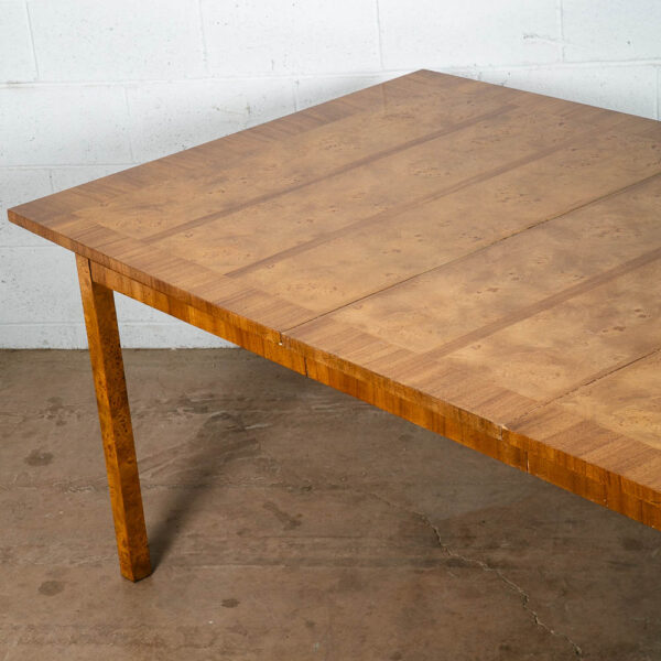 Mid Century Modern Dining Table Olive Burl Ash Martinsville Extension 2 Leaf Mcm - Image 11