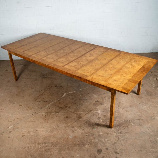 Mid Century Modern Dining Table Olive Burl Ash Martinsville Extension 2 Leaf Mcm - Image 2