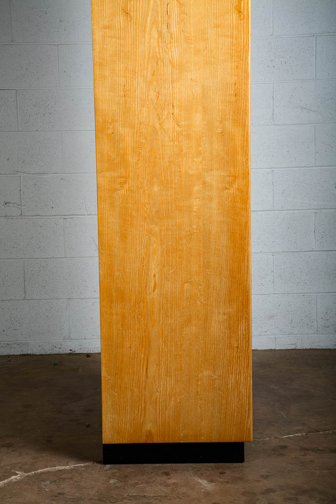 Mid Century Modern Armoire Compact Cabinet Scene Two Henredon Olive Burl Wood NM - Image 8