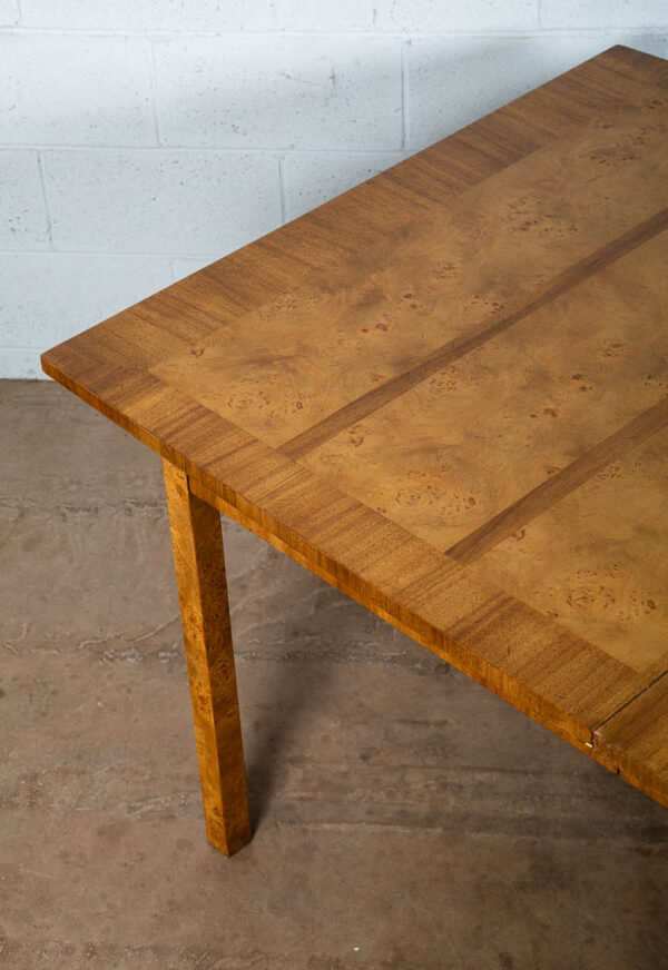 Mid Century Modern Dining Table Olive Burl Ash Martinsville Extension 2 Leaf Mcm - Image 12