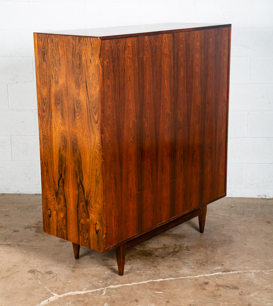 Mid Century Danish Modern Gentleman's Chest Dresser 17 Drawer Rosewood Madsen NM - Image 11