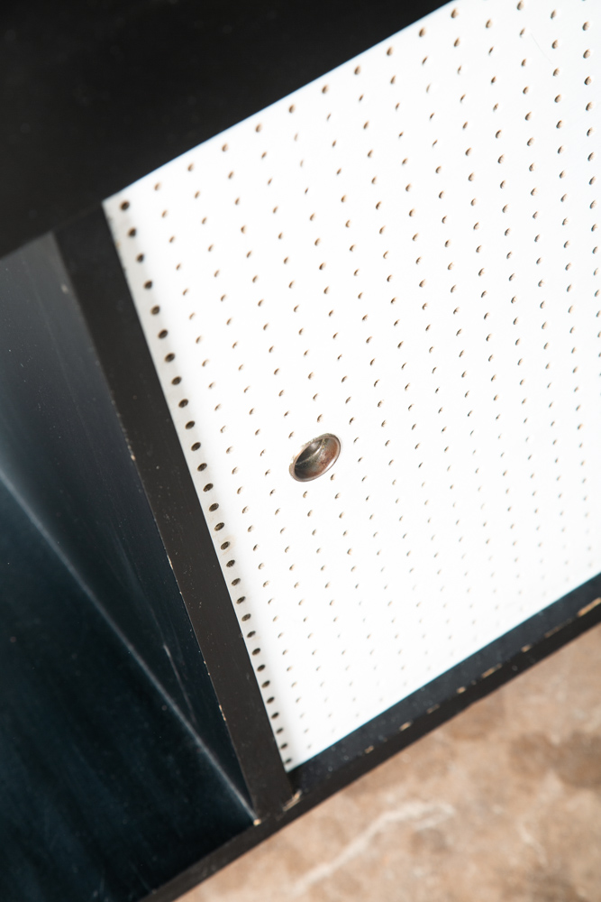 Mid Century Modern Credenza Cabinet Vista Of California Metal White Black Drawer - Image 11