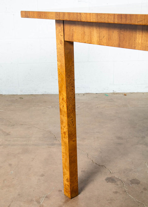 Mid Century Modern Dining Table Olive Burl Ash Martinsville Extension 2 Leaf Mcm - Image 7