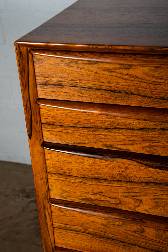 Mid Century Danish Modern Gentleman's Chest Dresser 17 Drawer Rosewood Madsen NM - Image 10