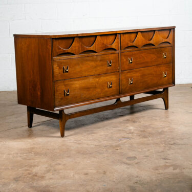 Mid Century Modern Dresser Credenza Broyhill Brasilia Vintage Danish 6 Drawer VG
