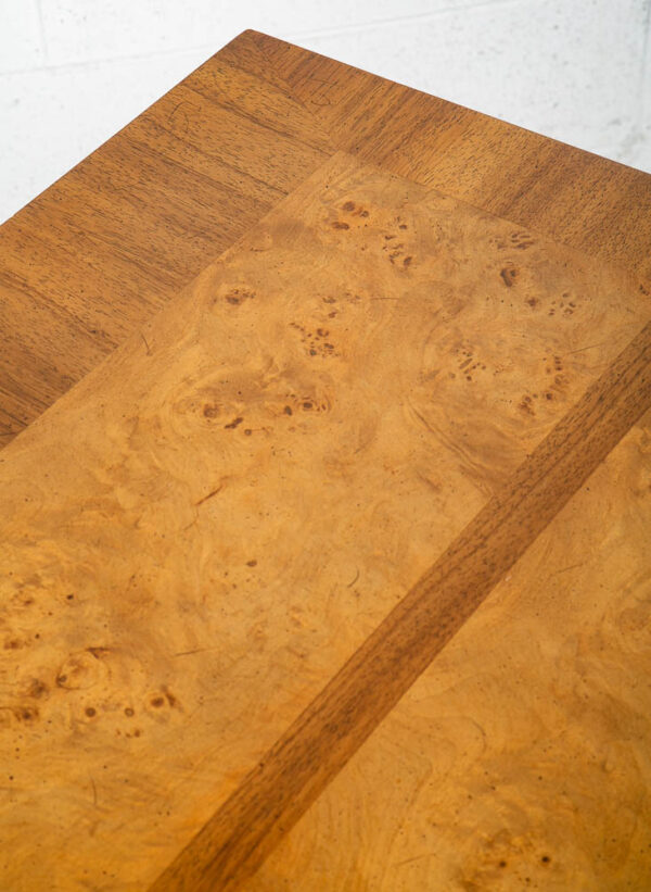 Mid Century Modern Dining Table Olive Burl Ash Martinsville Extension 2 Leaf Mcm - Image 10