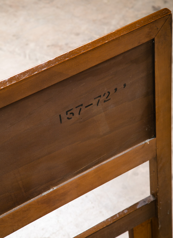 Mid Century Modern Cal King Headboard Bed Frame Furniture Guild Vintage Dark Mcm - Image 8