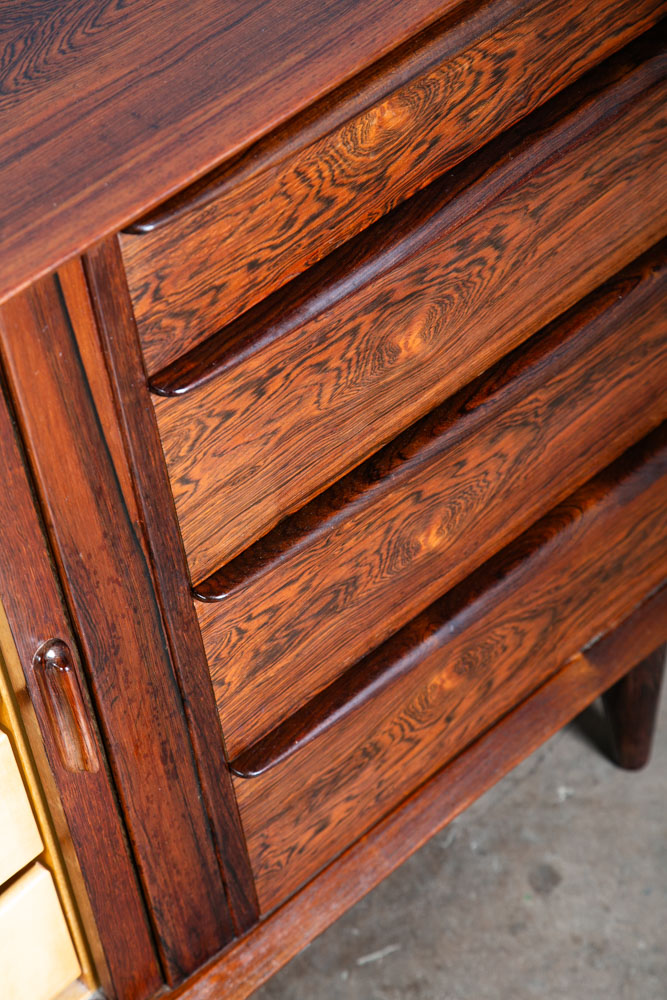 Mid Century Danish Modern Credenza Dresser 13 Drawer Rosewood Svend Aage Madsen - Image 12
