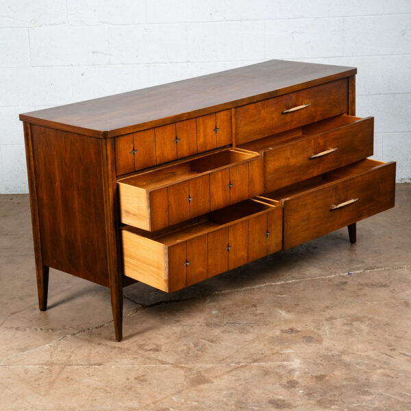 Mid Century Modern Dresser Credenza Broyhill Saga 6 Drawer Star Brazilia Danish - Image 3