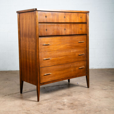 Mid Century Modern Dresser Highboy Broyhill Saga 5 Drawer Star Brazilia Vintage