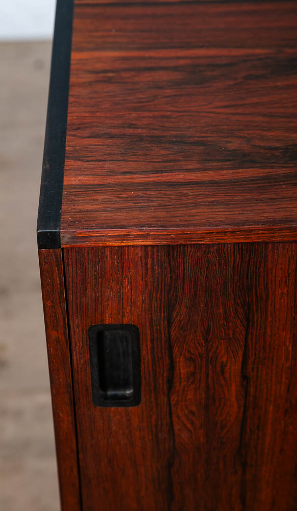 Mid Century Danish Modern Credenza Sideboard Rosewood Chr. Linneberg Drawers 77" - Image 11