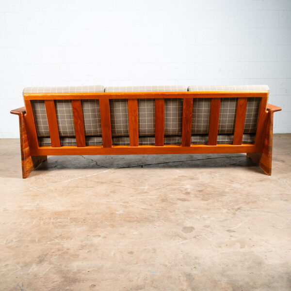 Mid Century Danish Modern Sofa Couch Tarm Stole Denmark 3 Seat Solid Teak Cased - Image 5
