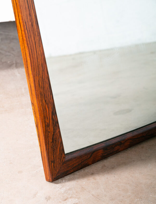 Mid Century Danish Modern Mirror Aksel Kjersgaard Wall Vanity Rosewood LG 31x47 - Image 3