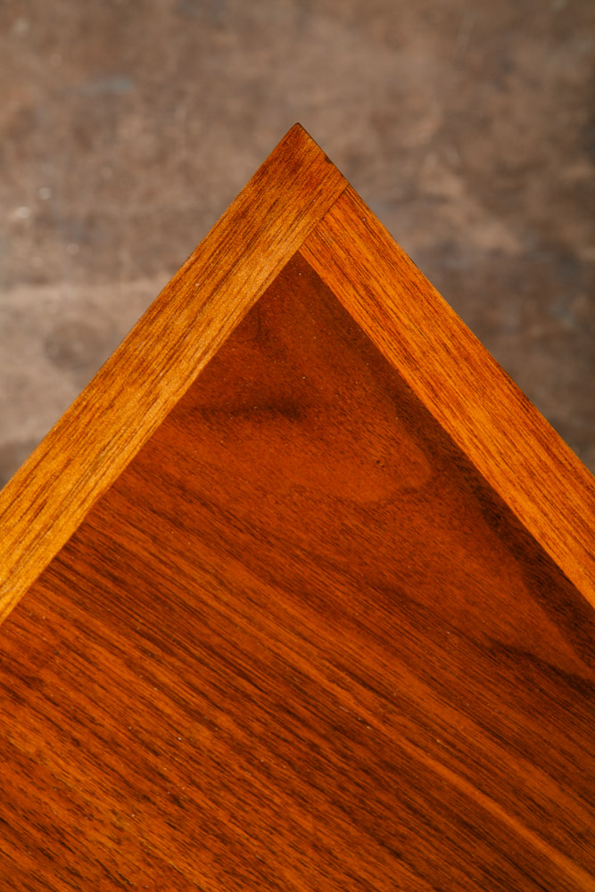 Mid Century Modern Side Table End Lane Wedge 4 Legs Walnut Vintage Drexel Mcm - Image 8