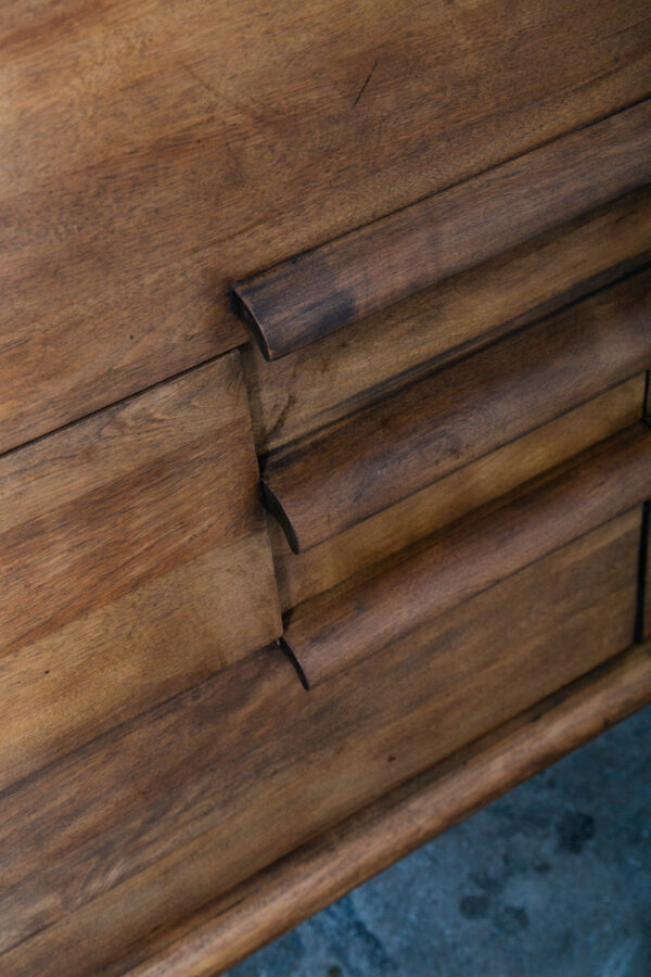 Mid Century Modern Dresser Credenza 9 drawer Furniture Guild Wide Dark Mcm - Image 6
