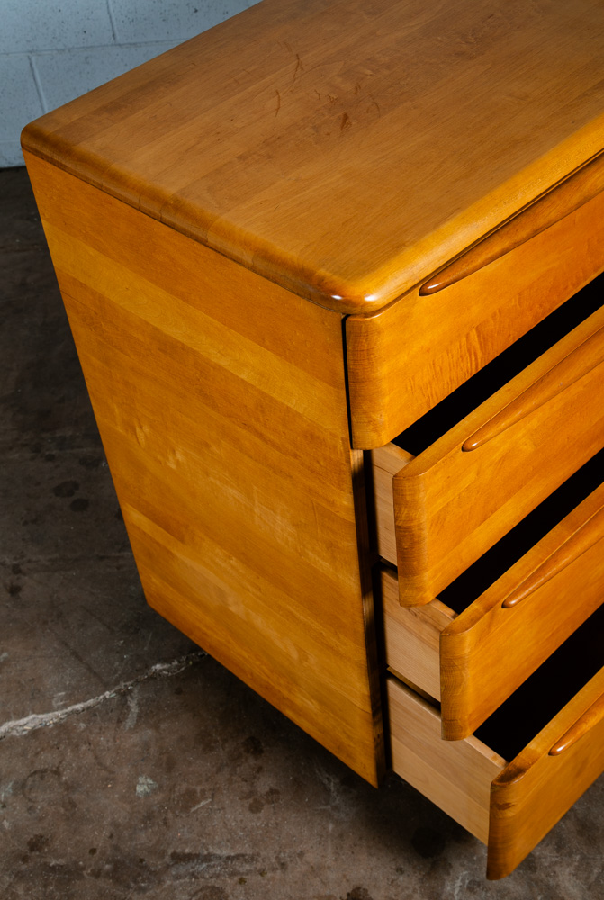 Mid Century Modern Dresser 8 Drawer Heywood Wakefield Solid Maple Blonde Mcm NM - Image 9