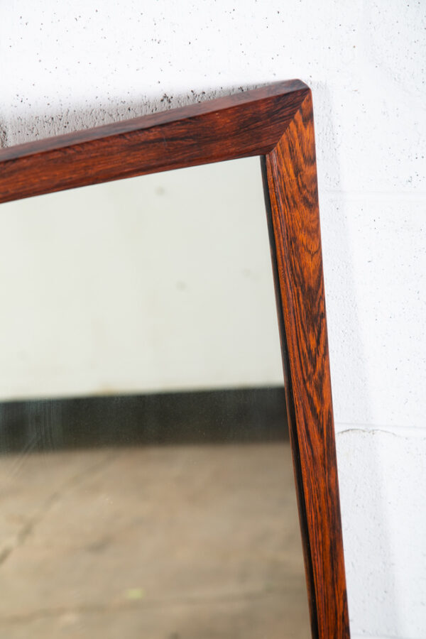 Mid Century Danish Modern Mirror Aksel Kjersgaard Wall Vanity Rosewood LG 31x47 - Image 2