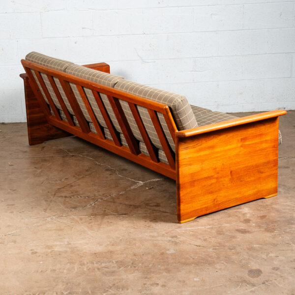 Mid Century Danish Modern Sofa Couch Tarm Stole Denmark 3 Seat Solid Teak Cased - Image 4