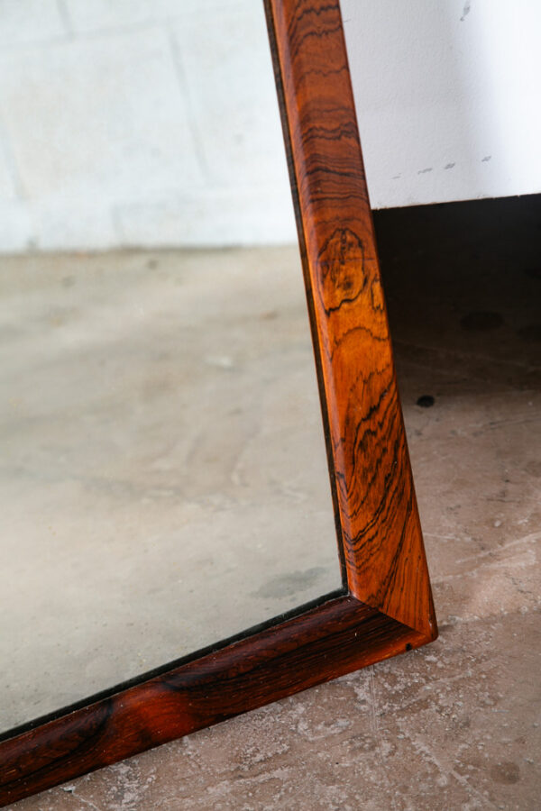 Mid Century Danish Modern Mirror Aksel Kjersgaard Wall Vanity Rosewood LG 31x47 - Image 4