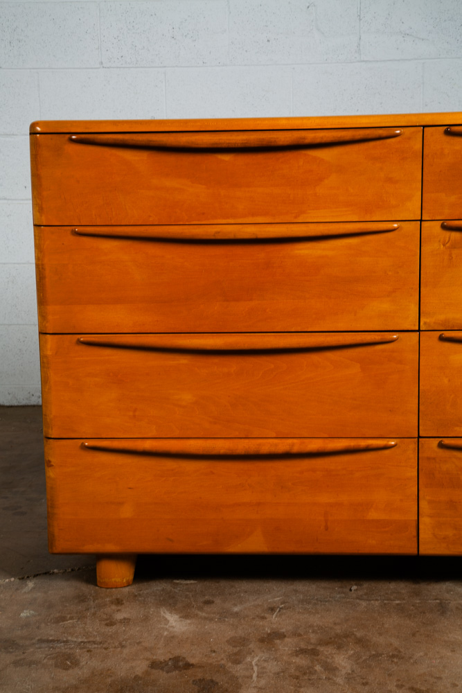 Mid Century Modern Dresser 8 Drawer Heywood Wakefield Solid Maple Blonde Mcm NM - Image 6