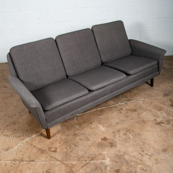 Mid Century Danish Modern Sofa Couch Fritz Hansen Soren Arm Low Dark Grey Mcm - Image 12
