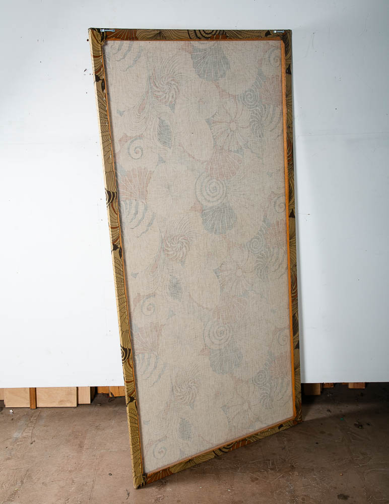 Mid Century Modern Tapestry Wall Hanging Abstract Brown Tan Orange 36 W x 72 H - Image 3