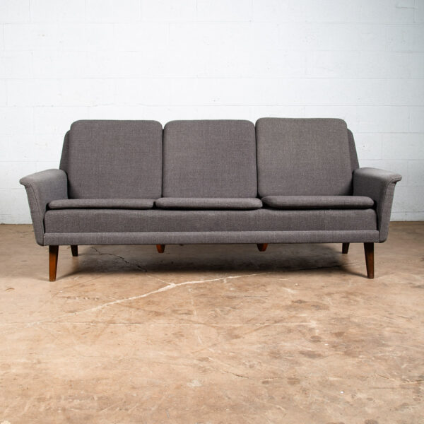 Mid Century Danish Modern Sofa Couch Fritz Hansen Soren Arm Low Dark Grey Mcm - Image 2