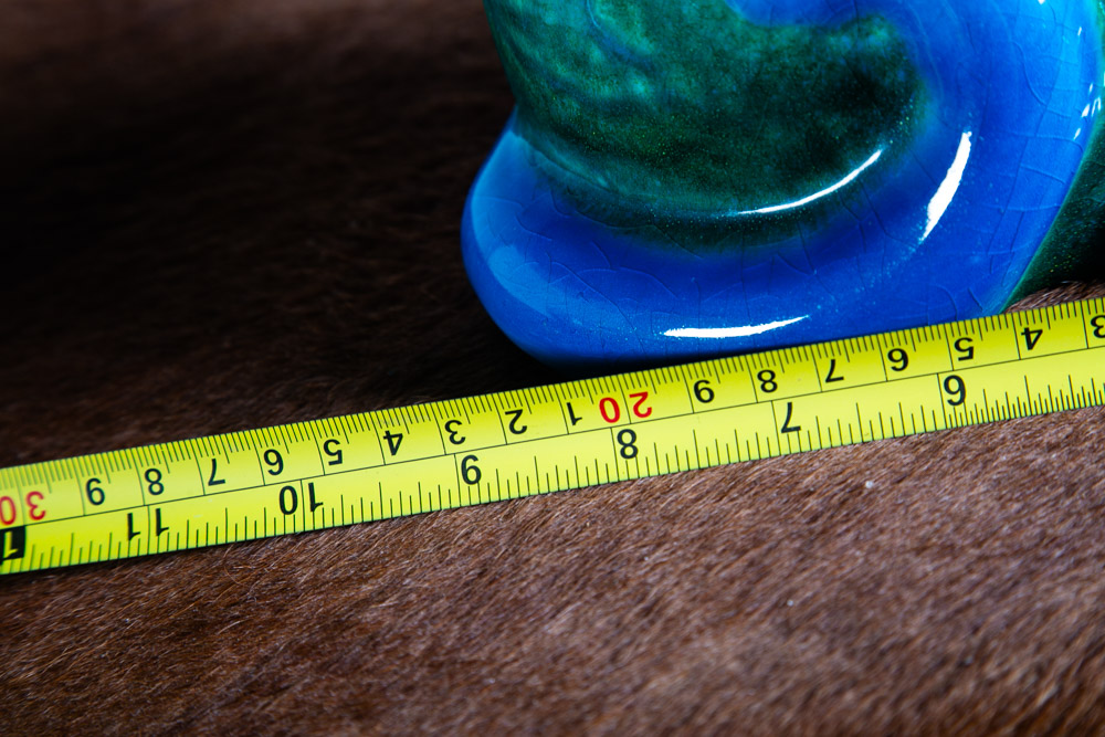 Mid century Modern Ceramic Cat Mario Bellini Italy Italian Blue Green Vintage NM - Image 9