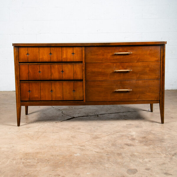 Mid Century Modern Dresser Credenza Broyhill Saga 6 Drawer Star Brazilia Danish - Image 2