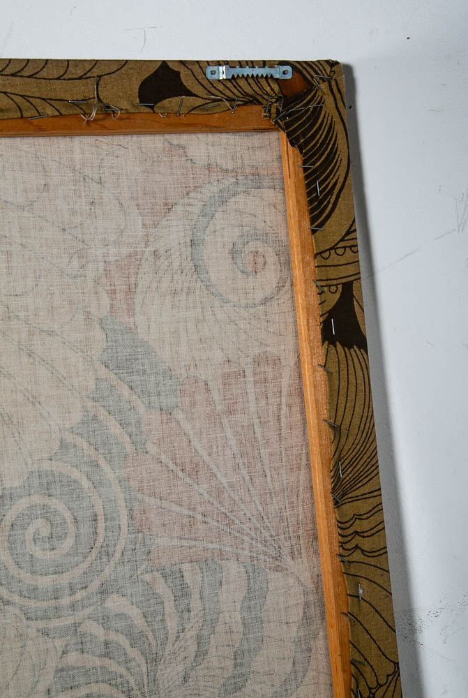 Mid Century Modern Tapestry Wall Hanging Abstract Brown Tan Orange 36 W x 72 H - Image 8