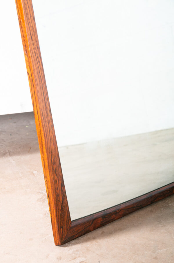 Mid Century Danish Modern Mirror Aksel Kjersgaard Wall Vanity Rosewood LG 31x47 - Image 5