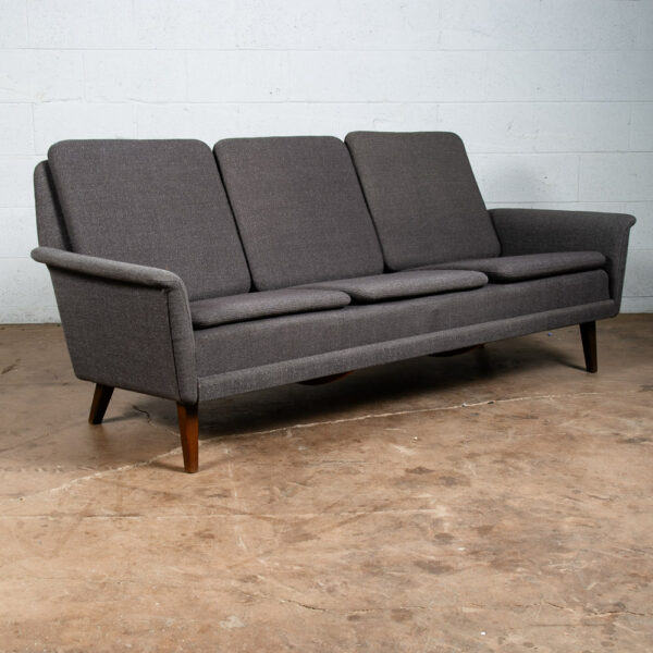 Mid Century Danish Modern Sofa Couch Fritz Hansen Soren Arm Low Dark Grey Mcm - Image 11