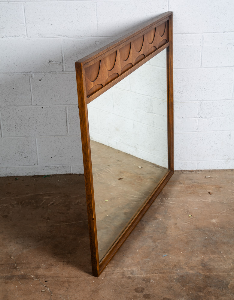 Mid Century Modern Mirror Wall Hanging Broyhill Brasilia Bathroom Rectangular NM - Image 6