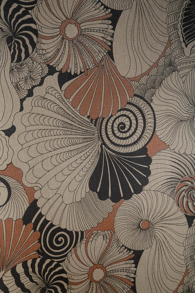 Mid Century Modern Tapestry Wall Hanging Abstract Brown Tan Orange 36 W x 72 H - Image 5