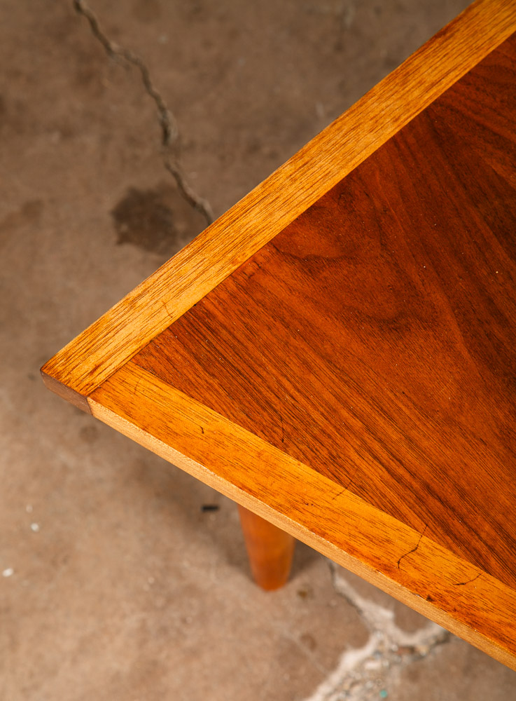 Mid Century Modern Side Table End Lane Wedge 4 Legs Walnut Vintage Drexel Mcm - Image 6