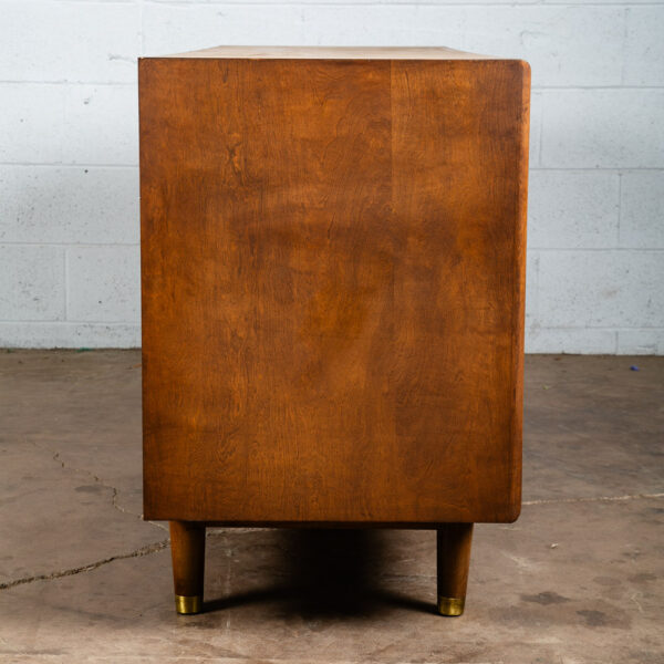 Mid Century Modern Dresser Credenza 9 drawer Furniture Guild Wide Dark Mcm - Image 4