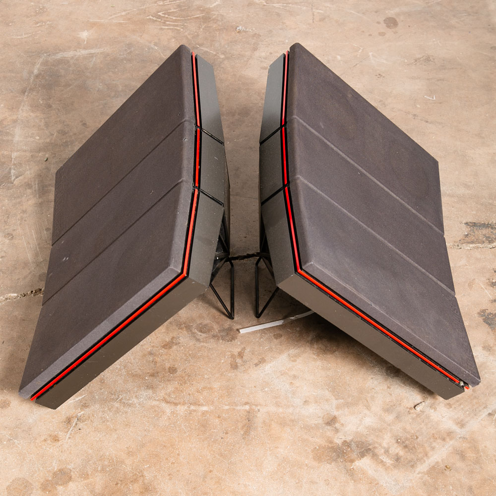 Mid Century Modern Speakers Set Rosewood Bang & Olufsen 6513 B&O Red Line Mcm