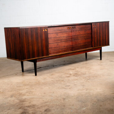 Mid Century Danish Modern Credenza Sideboard Rosewood Christian Linneberg 88" NM