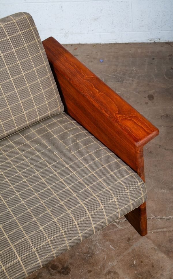 Mid Century Danish Modern Sofa Couch Tarm Stole Denmark 3 Seat Solid Teak Cased - Image 7