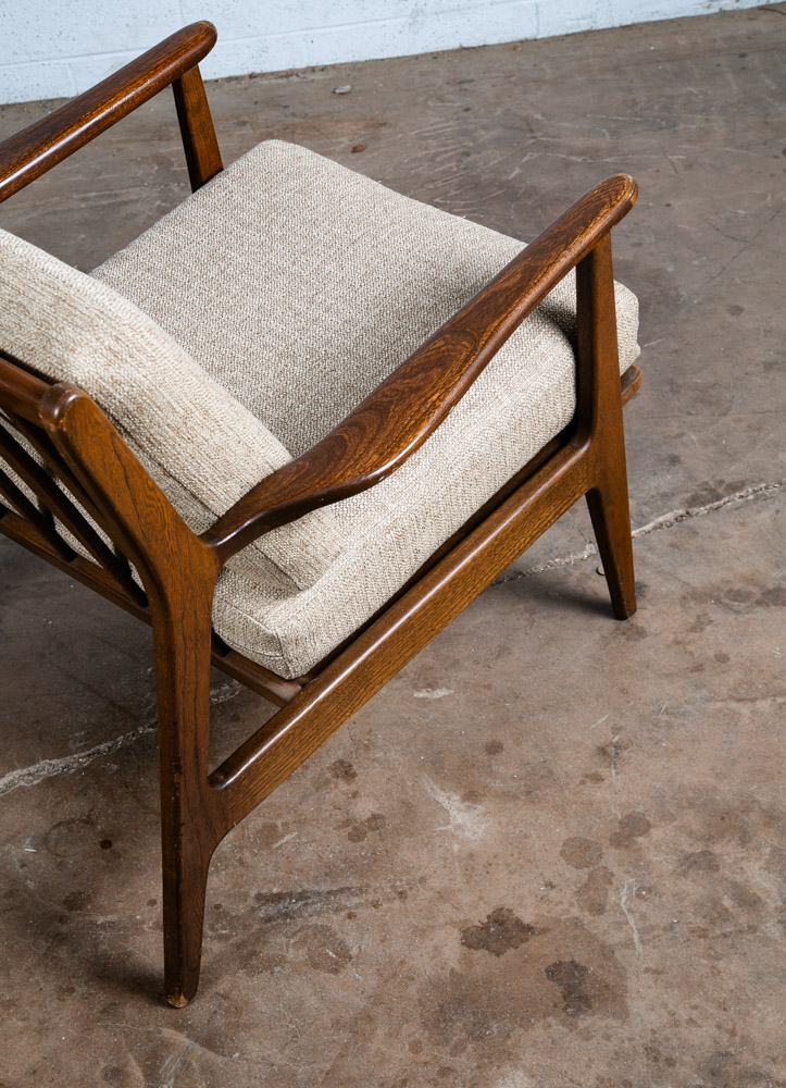 Mid Century Modern Lounge Chair Viko Baumritter Spindle